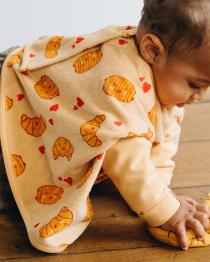 "Boo" bib - Croissant et Pain au Chocolat