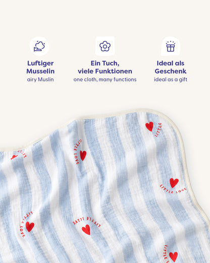 Muslin Cloth Cuddly - Little Love ❤️