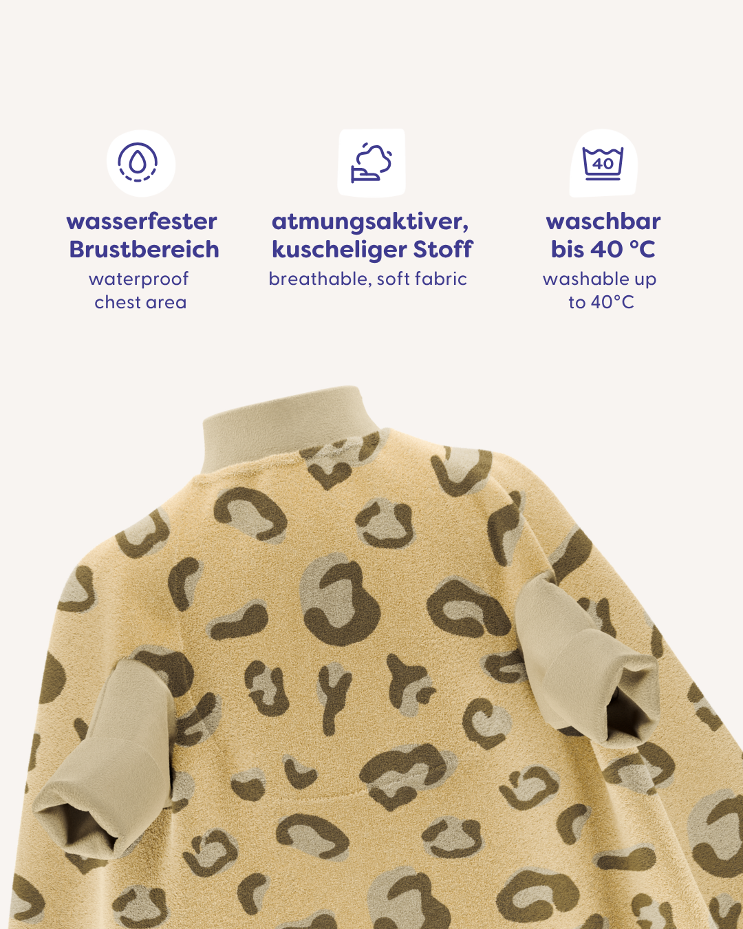 “Boo” bib – Desert Dune
