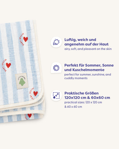 Muslin Cloth Cuddly - Little Love ❤️